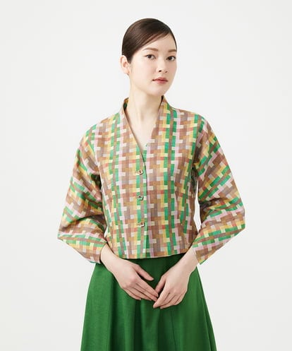 GBJGE04700 Sybilla チェックジャカードジャケット