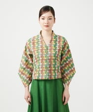 GBJGE04700 Sybilla(シビラ) チェックジャカードジャケット マルチカラー