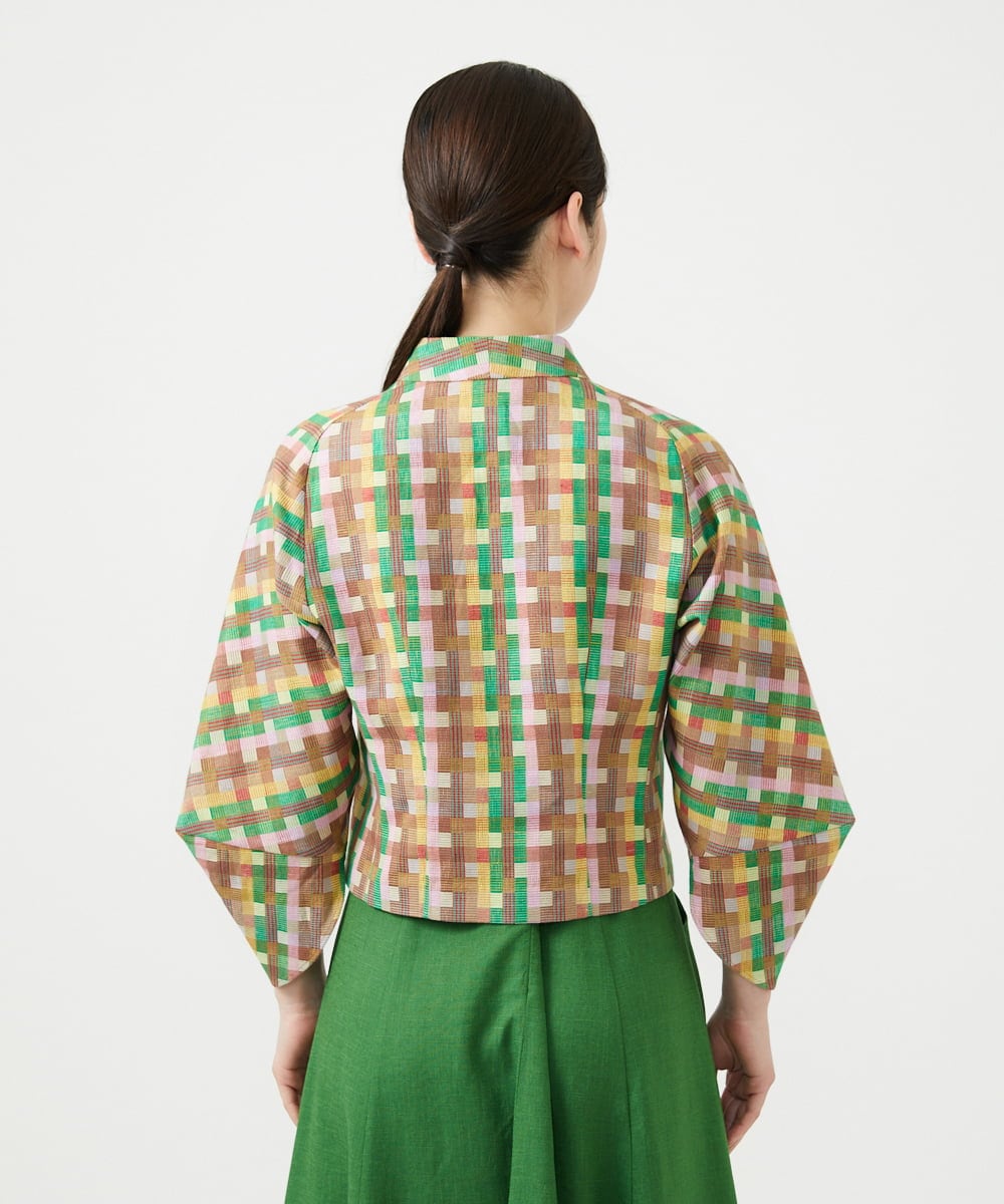 GBJGE04700 Sybilla(シビラ) チェックジャカードジャケット マルチカラー