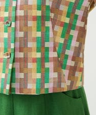 GBJGE04700 Sybilla(シビラ) チェックジャカードジャケット マルチカラー