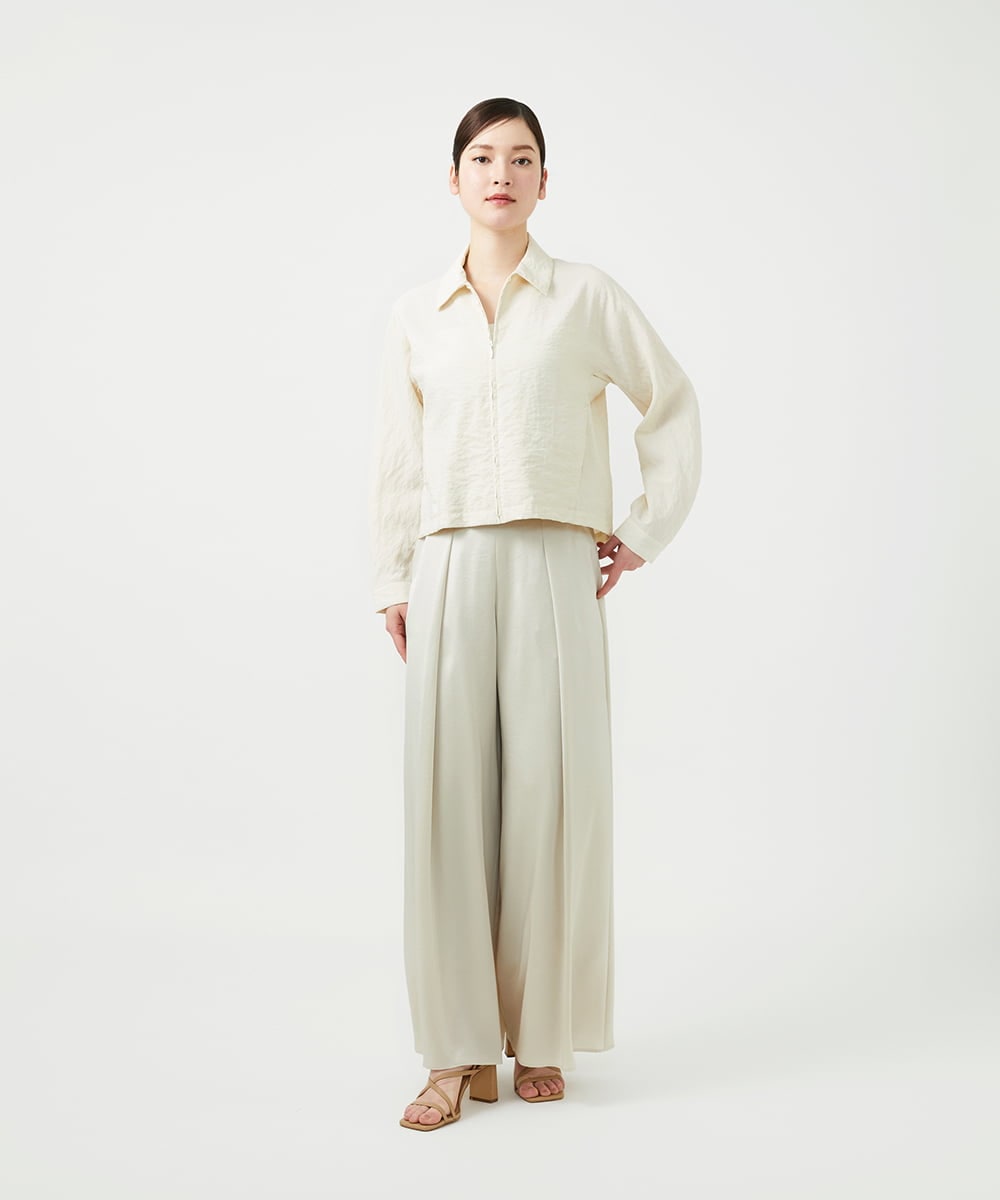 GBJGE05700 Sybilla(シビラ) シルクナイロンブルゾン ライトベージュ