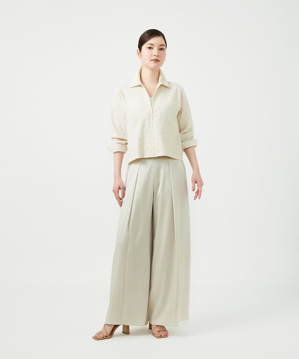 GBJGE05700 Sybilla(シビラ) シルクナイロンブルゾン ライトベージュ