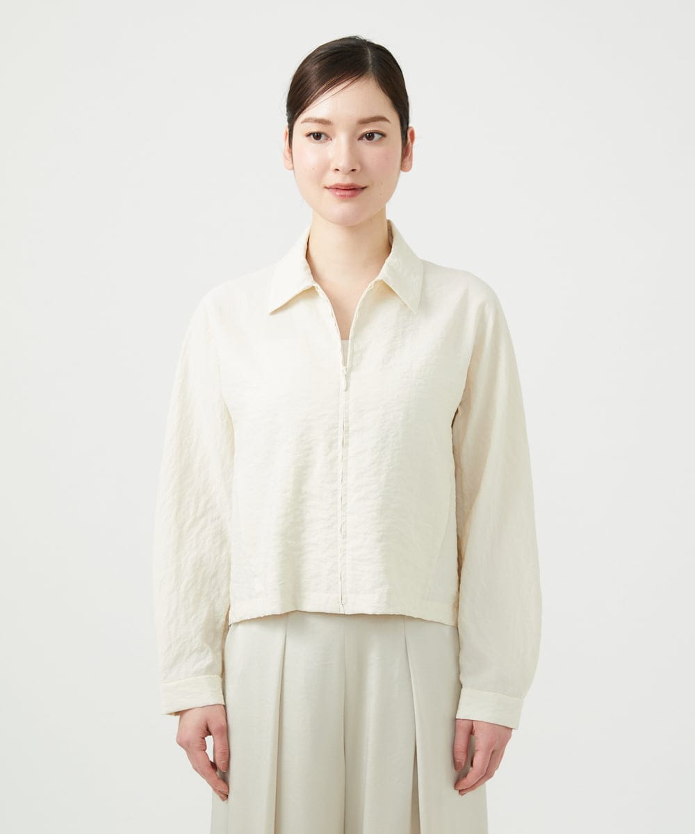 GBJGE05700 Sybilla(シビラ) シルクナイロンブルゾン ライトベージュ