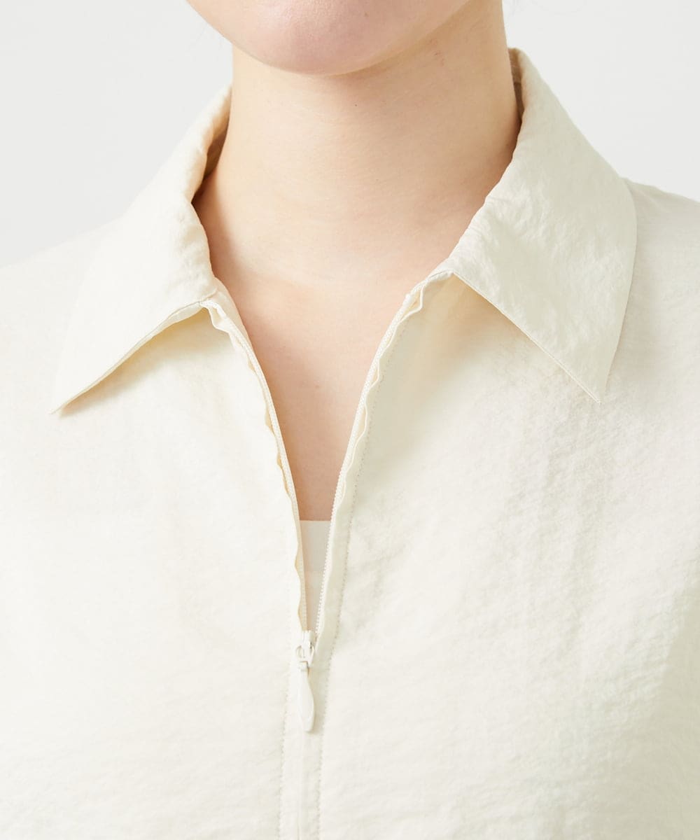 GBJGE05700 Sybilla(シビラ) シルクナイロンブルゾン ライトベージュ