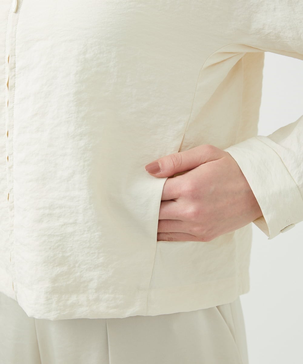 GBJGE05700 Sybilla(シビラ) シルクナイロンブルゾン ライトベージュ