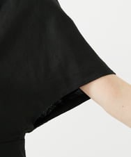 GBJGE21500 Sybilla(シビラ) ケープ風リネンジャケット ブラック