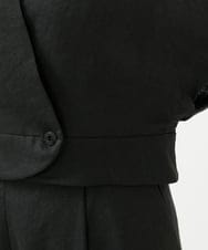 GBJGE21500 Sybilla(シビラ) ケープ風リネンジャケット ブラック