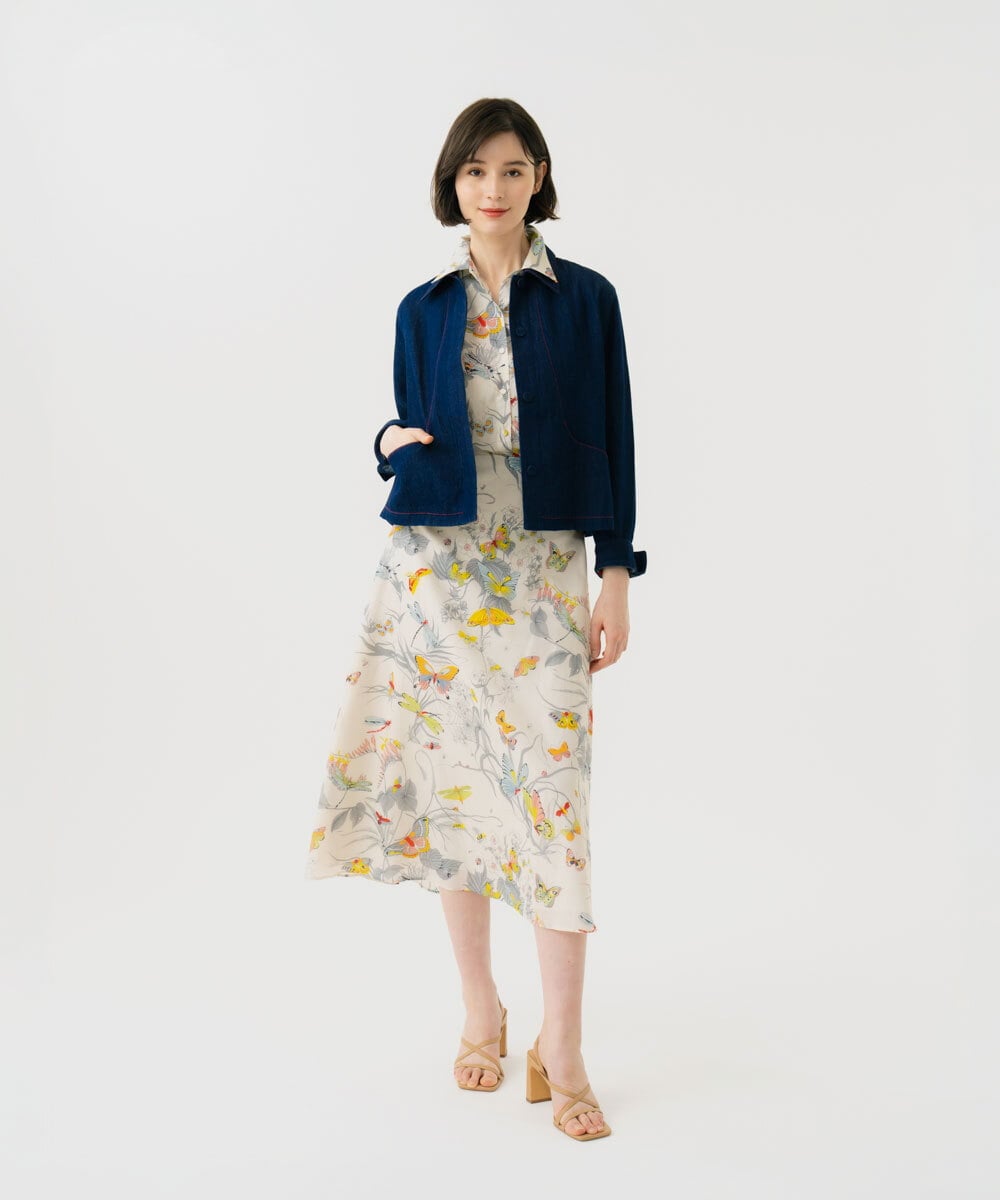 GBJGF04450 Sybilla(シビラ) 【再入荷】ステッチデニムジャケット インディゴ