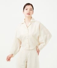 GBJHD04360 Sybilla(シビラ) ドルマンスリーブクロップドブラウス アイボリー