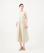 GBJYB01110 Sybilla(シビラ) シェルボタンジレドレス アイボリー