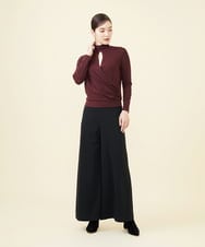 GBKAA61230 Sybilla(シビラ) ハイネックカシュクールカットソー ボルドー