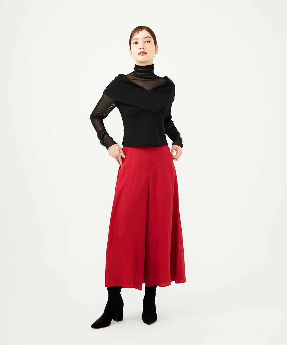 GBKAD03330 Sybilla(シビラ) ワイドカラーVネックカットソー ブラック