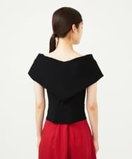 GBKAD03330 Sybilla(シビラ) ワイドカラーVネックカットソー ブラック