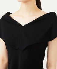 GBKAD03330 Sybilla(シビラ) ワイドカラーVネックカットソー ブラック