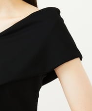 GBKAD03330 Sybilla(シビラ) ワイドカラーVネックカットソー ブラック