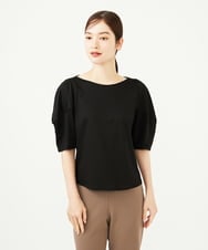 GBKAD06200 Sybilla(シビラ) ジオメトリックスリーブカットソー ブラック