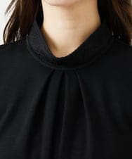 GBKAF31300 Sybilla(シビラ) ストライプレーススリーブカットソー ブラック