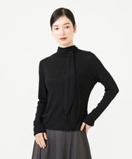 GBKAG21180 Sybilla(シビラ) カラーボウタイカットソー ブラック