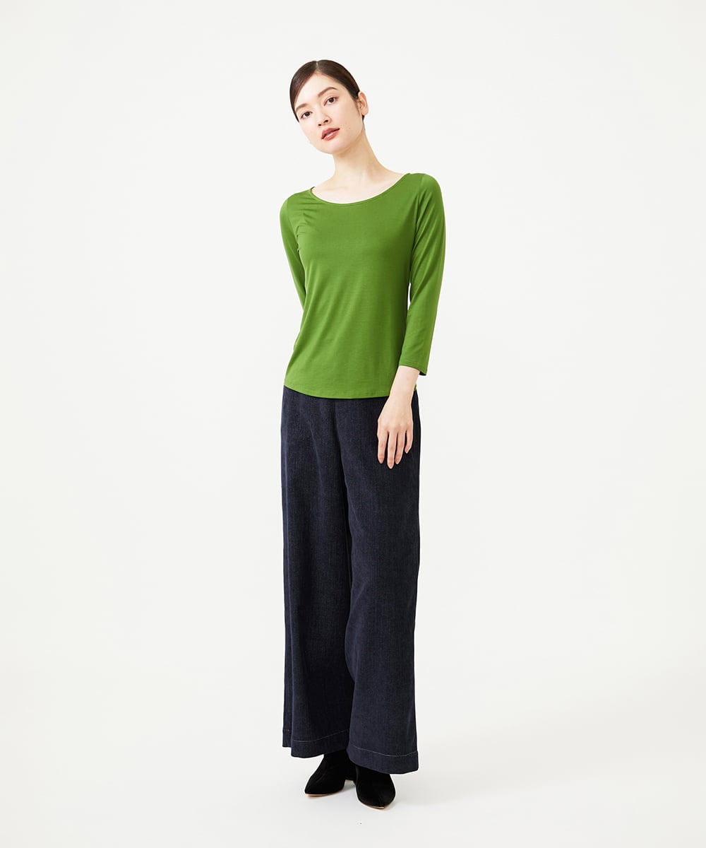 GBKAG31160 Sybilla(シビラ) Skinea ラウンドネックカットソー グリーン