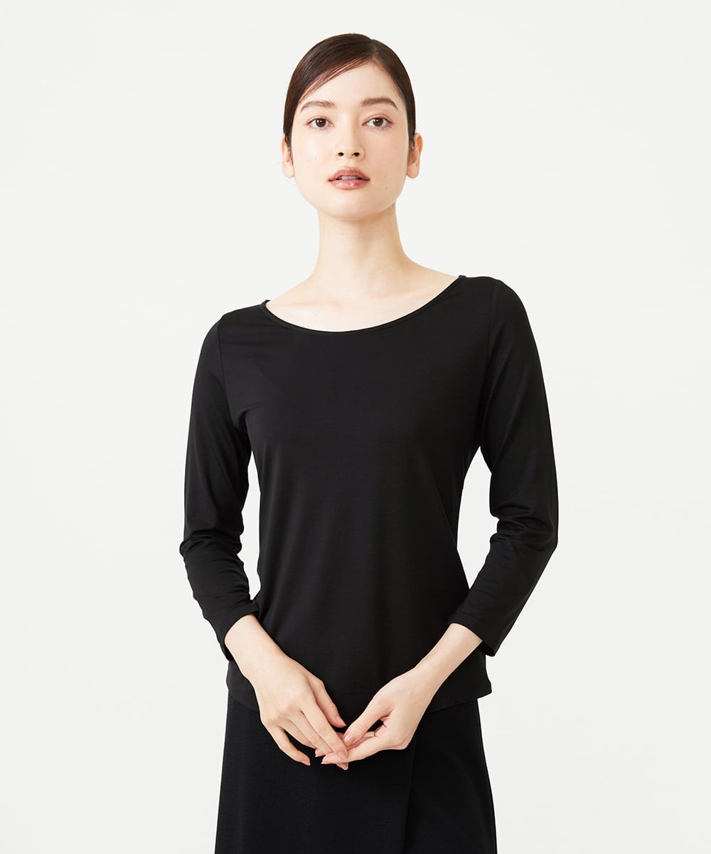 GBKAG31160 Sybilla(シビラ) Skinea ラウンドネックカットソー ブラック