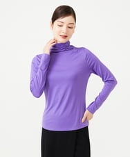 GBKAG32170 Sybilla(シビラ) Skinea タートルネックカットソー パープル