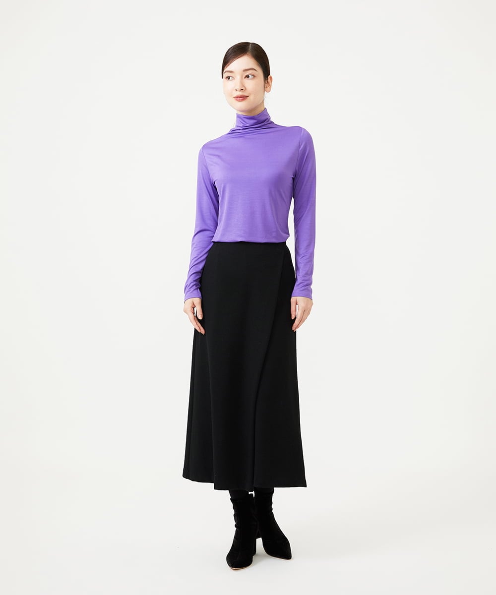 GBKAG32170 Sybilla(シビラ) Skinea タートルネックカットソー パープル