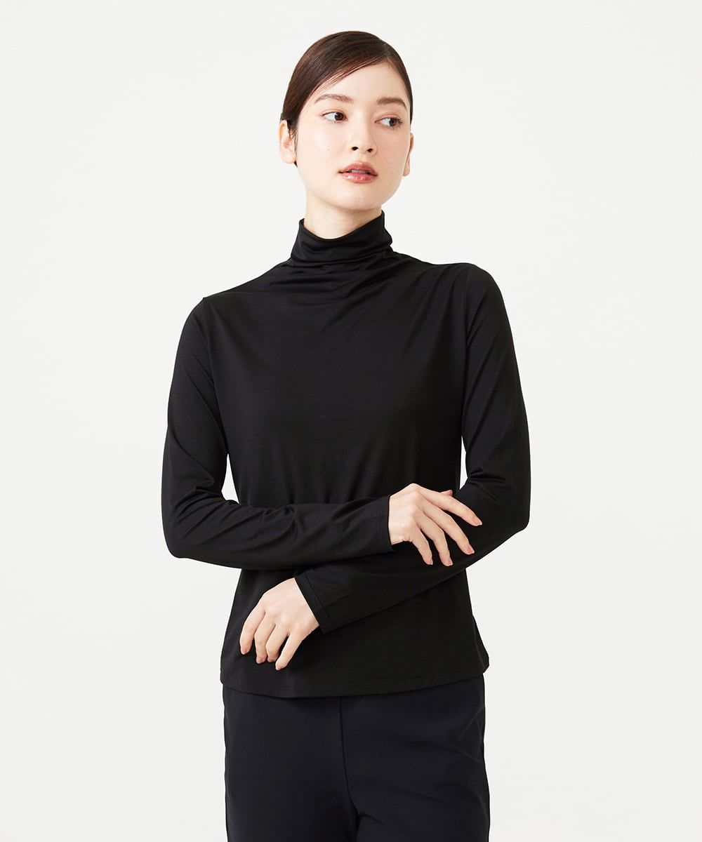 GBKAG32170 Sybilla(シビラ) Skinea タートルネックカットソー ブラック