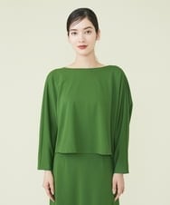 GBKAS92300 Sybilla(シビラ) バックドレープポンチカットソー グリーン