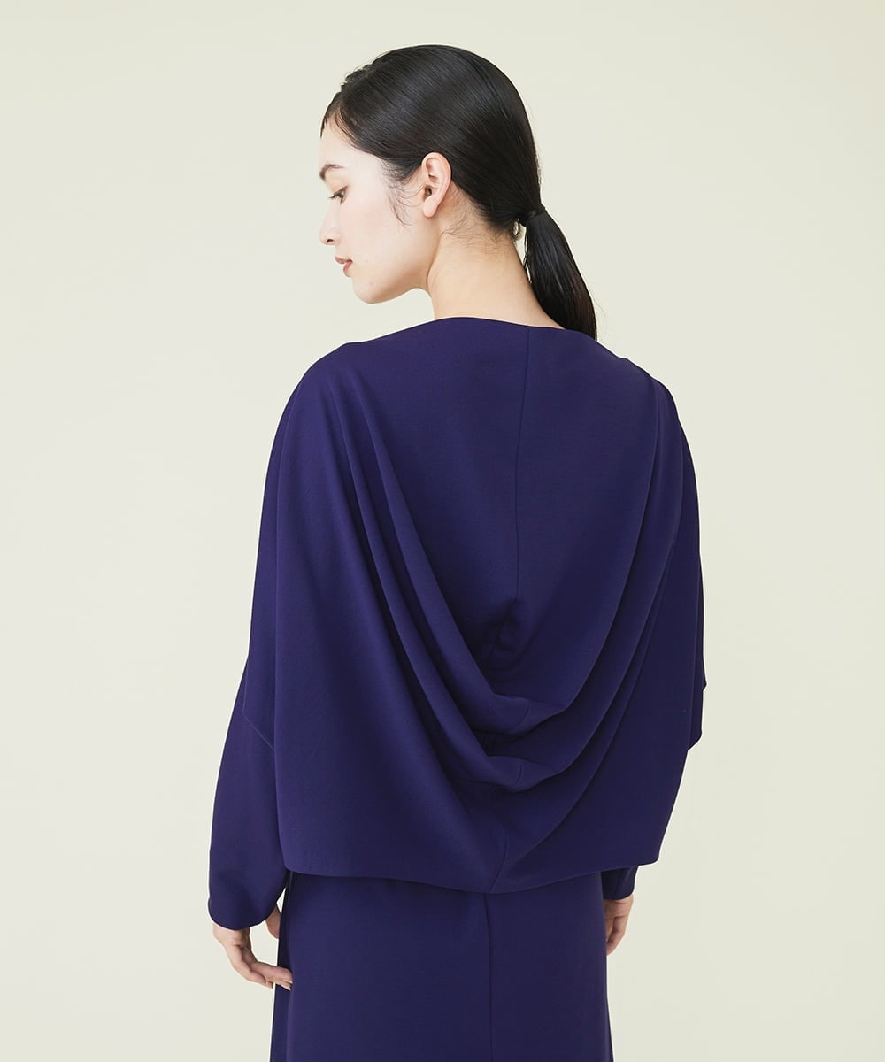 GBKAS92300 Sybilla(シビラ) バックドレープポンチカットソー ネイビー