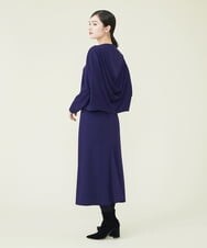 GBKAS92300 Sybilla(シビラ) バックドレープポンチカットソー ネイビー
