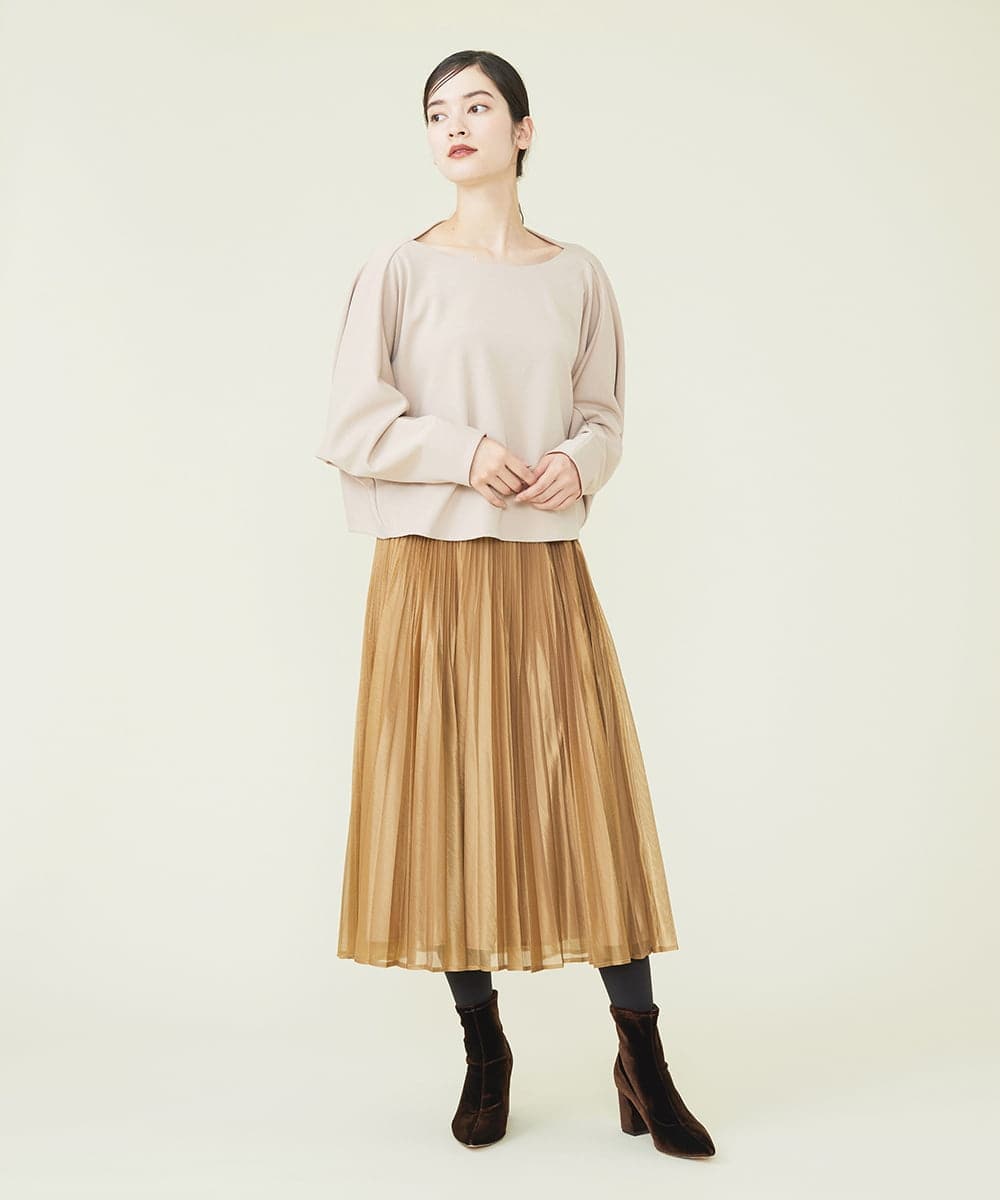 GBKAS92300 Sybilla(シビラ) バックドレープポンチカットソー ベージュ