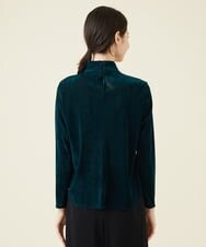 GBKAV74270 Sybilla(シビラ) フロッキーチュールボウタイ風カットソー グリーン