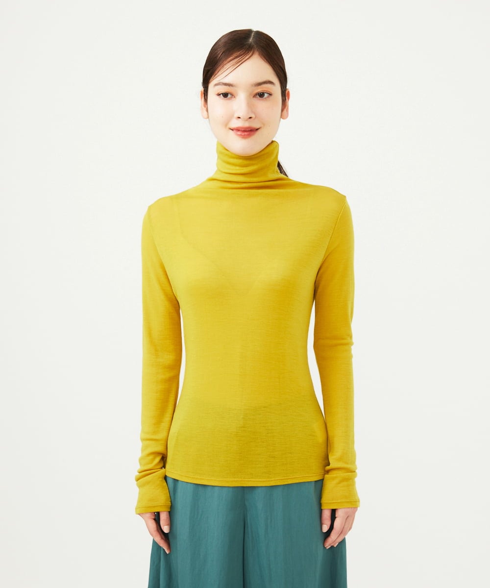 GBKCD71150 Sybilla(シビラ) 【早割10%OFF】ハイネックウールカットソー イエロー