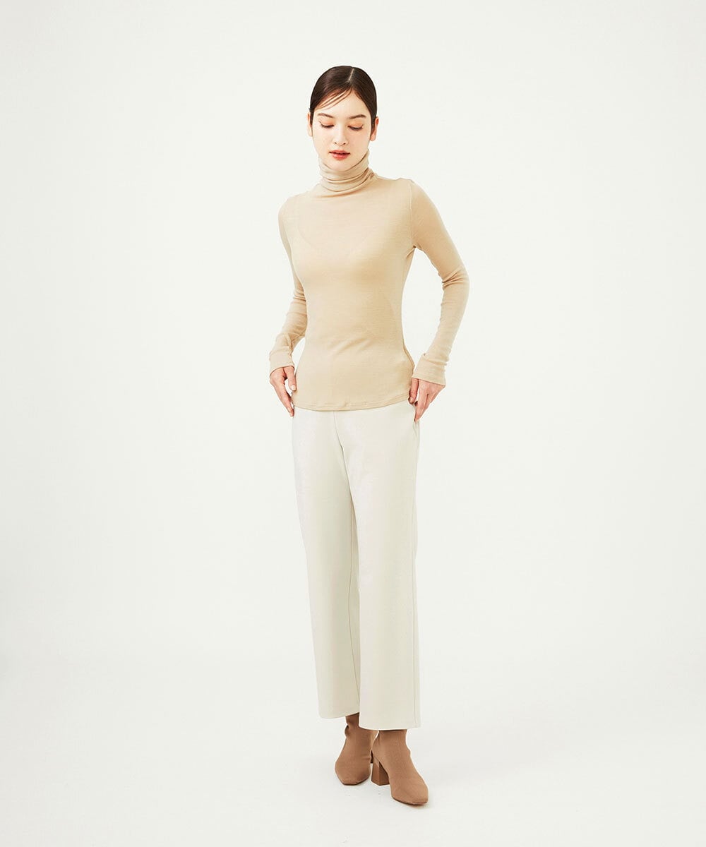 GBKCD71150 Sybilla(シビラ) 【早割10%OFF】ハイネックウールカットソー ベージュ