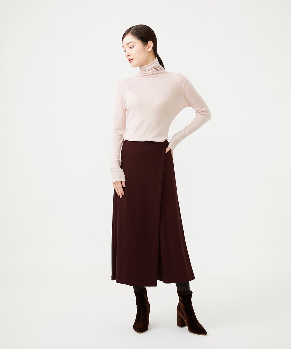 GBKCG71150 Sybilla(シビラ) ハイネックウールカットソー ペールピンク