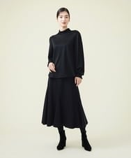 GBKCU24290 Sybilla(シビラ) リバーレーススタンドカラーカットソー ブラック