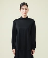 GBKCU24290 Sybilla(シビラ) リバーレーススタンドカラーカットソー ブラック