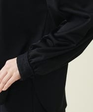 GBKCU24290 Sybilla(シビラ) リバーレーススタンドカラーカットソー ブラック