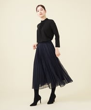 GBKEW31230 Sybilla(シビラ) 【メディア着用】タックデザインスタンドカラーカットソー ブラック