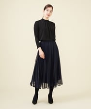 GBKEW31230 Sybilla(シビラ) 【メディア着用】タックデザインスタンドカラーカットソー ブラック