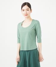 GBKGB45180 Sybilla(シビラ) Uネックカットソー ライトグリーン