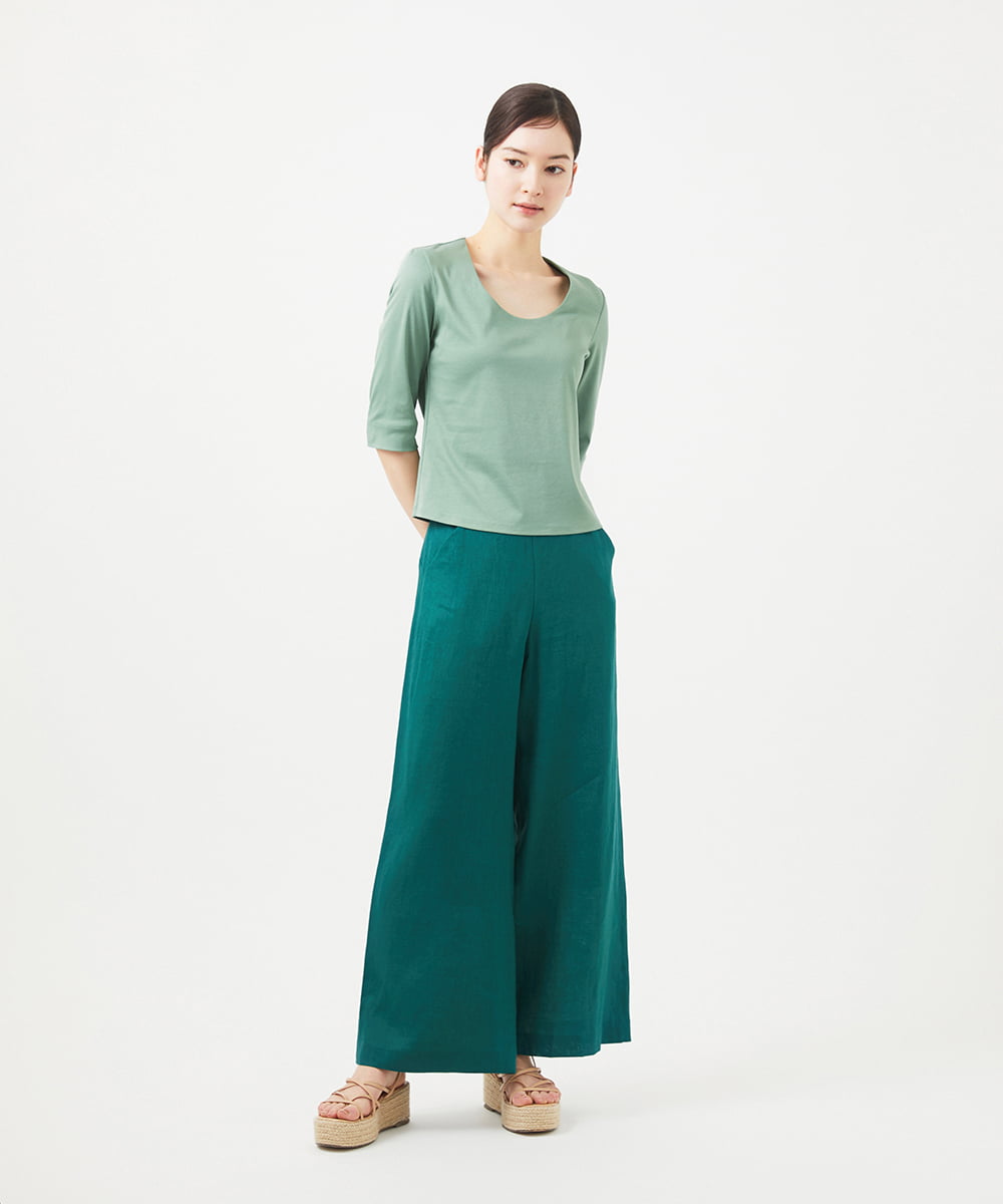 GBKGB45180 Sybilla(シビラ) Uネックカットソー ライトグリーン