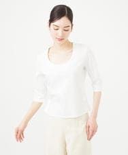 GBKGB45180 Sybilla(シビラ) Uネックカットソー ホワイト