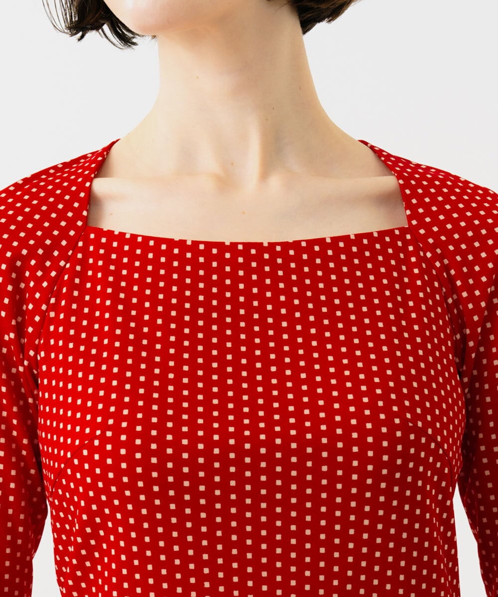 GBKGD01270 Sybilla(シビラ) ドットプリントカットソー レッド