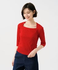 GBKGD01270 Sybilla(シビラ) ドットプリントカットソー レッド
