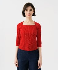 GBKGD01270 Sybilla(シビラ) ドットプリントカットソー レッド