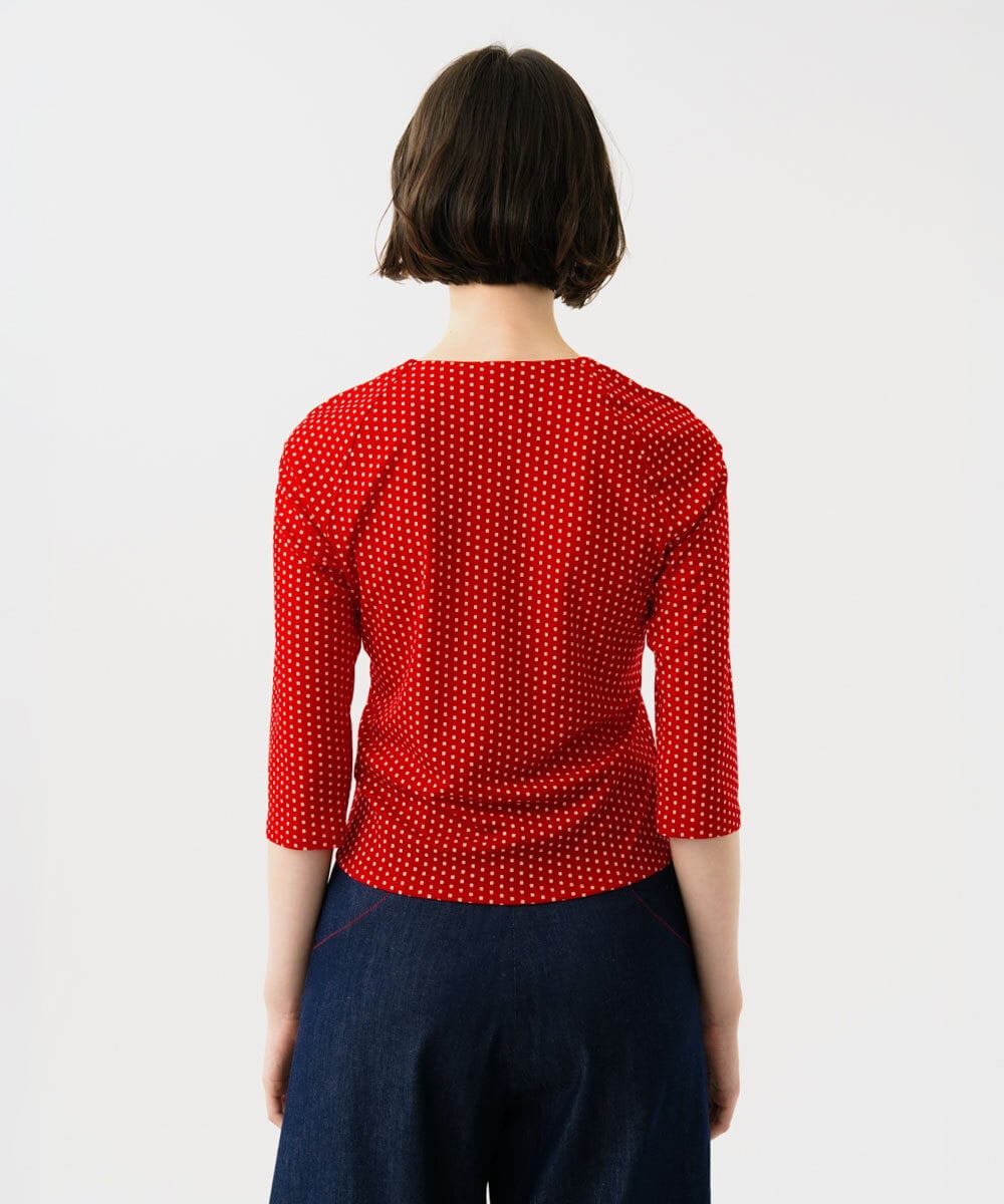 GBKGD01270 Sybilla(シビラ) ドットプリントカットソー レッド