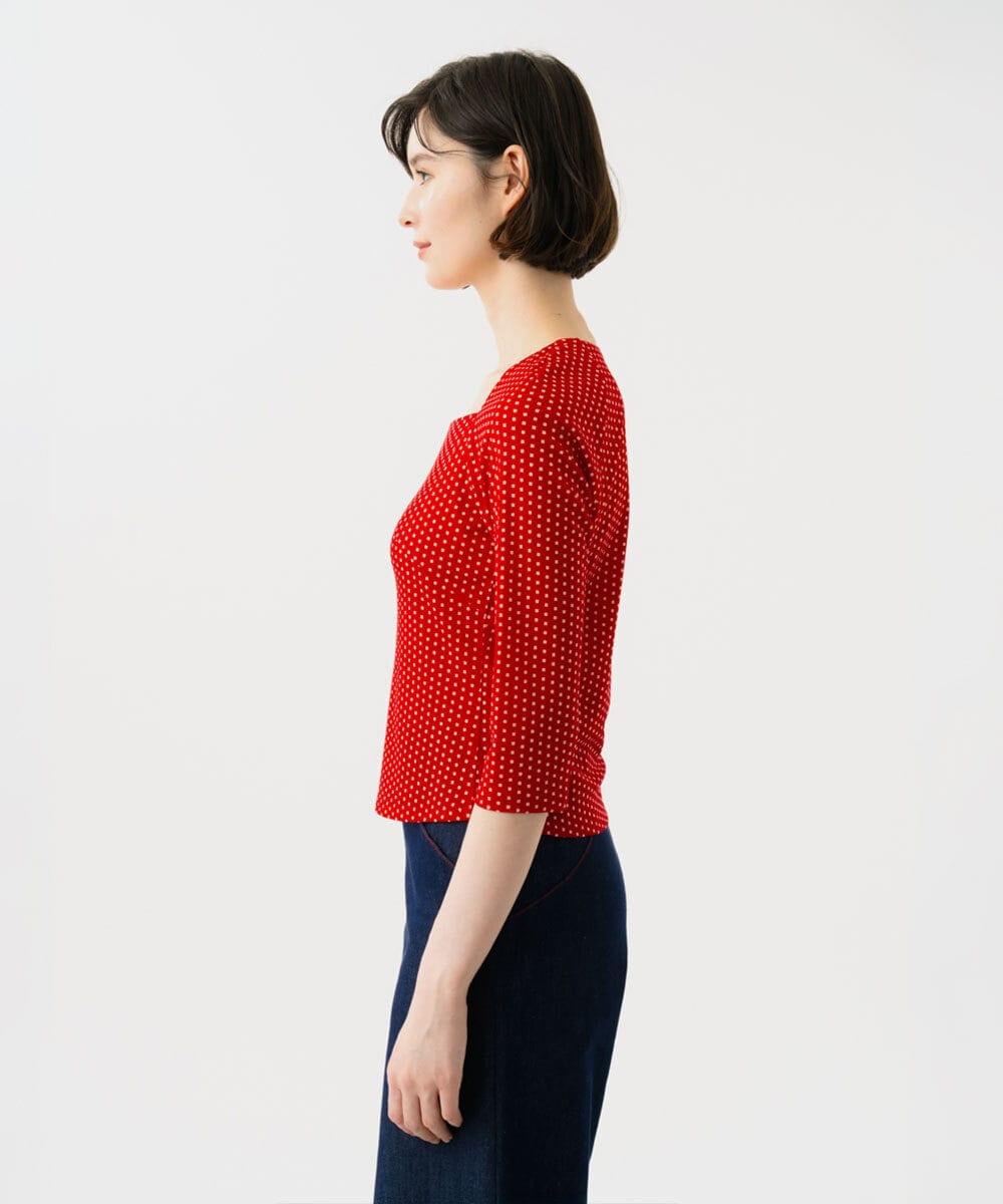 GBKGD01270 Sybilla(シビラ) ドットプリントカットソー レッド