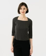 GBKGD01270 Sybilla(シビラ) ドットプリントカットソー ブラック