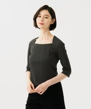 GBKGD01270 Sybilla(シビラ) ドットプリントカットソー ブラック